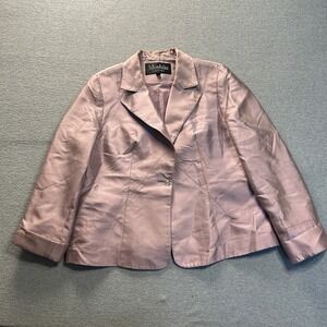 Moshita Couture Blazer Jacket Womens 16 Pink Satin Dressy Formal Wedding Career